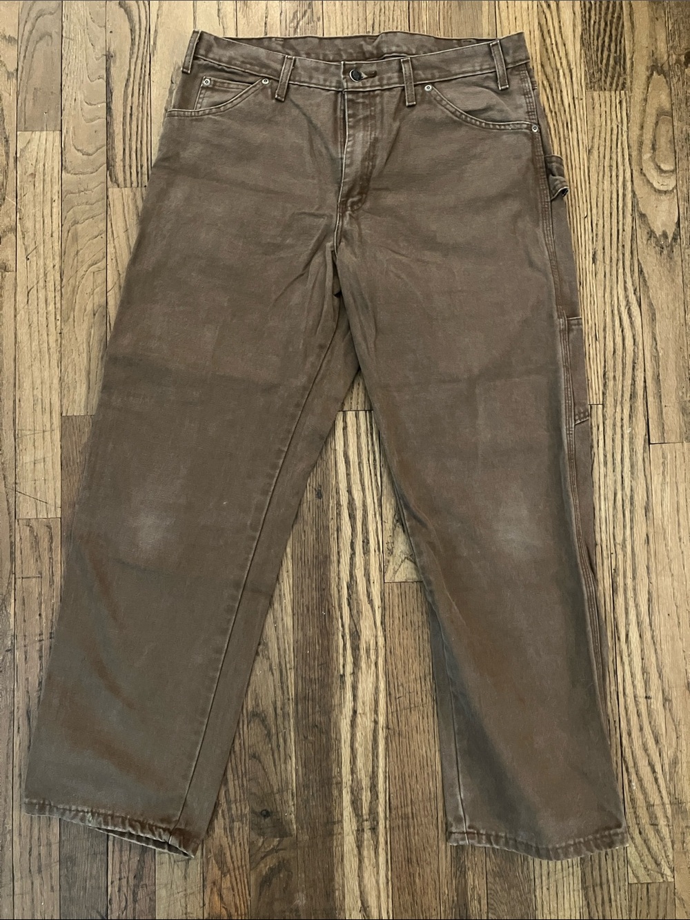 Dickies Brown Canvas Cotton Work Pants 34X30